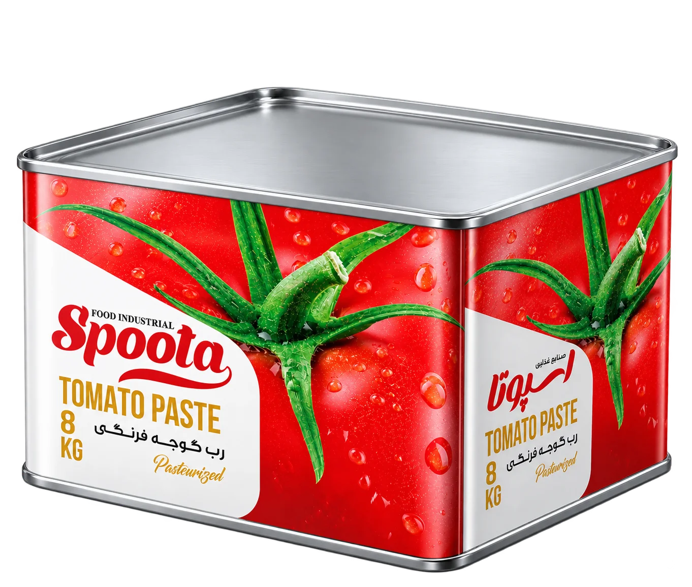 رب گوجه فرنگی اسپوتا - حلب 8 کیلوگرمی