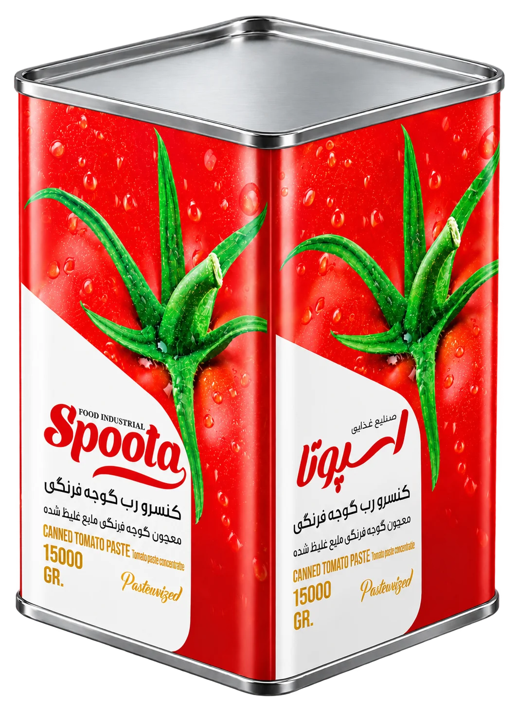 رب گوجه فرنگی اسپوتا - حلب 15 کیلوگرمی